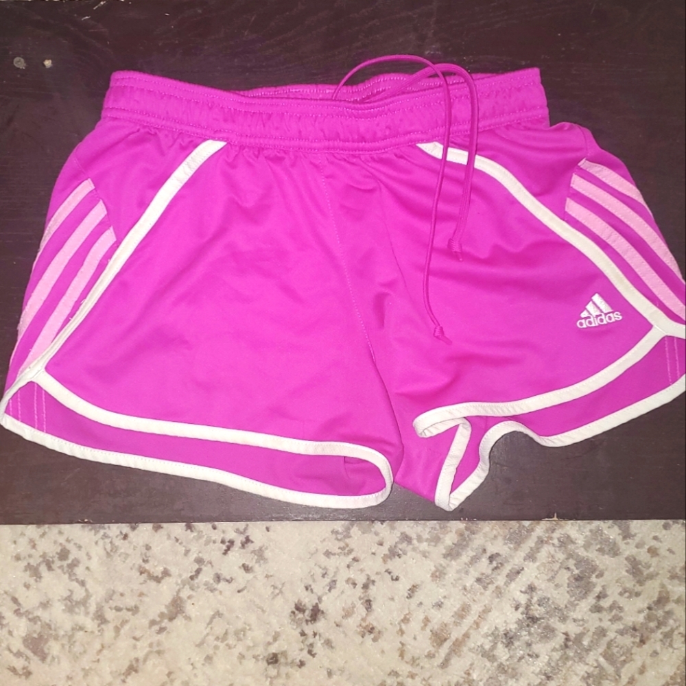 Pink Adidas shorts